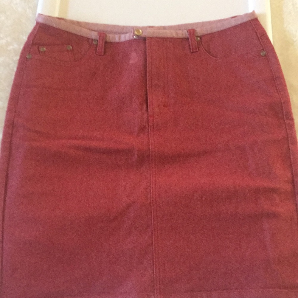 Canyon River blues stretch jean skirt